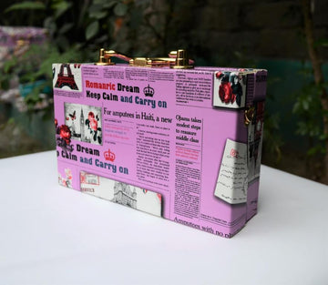 Paris city printed Mini Case Bag